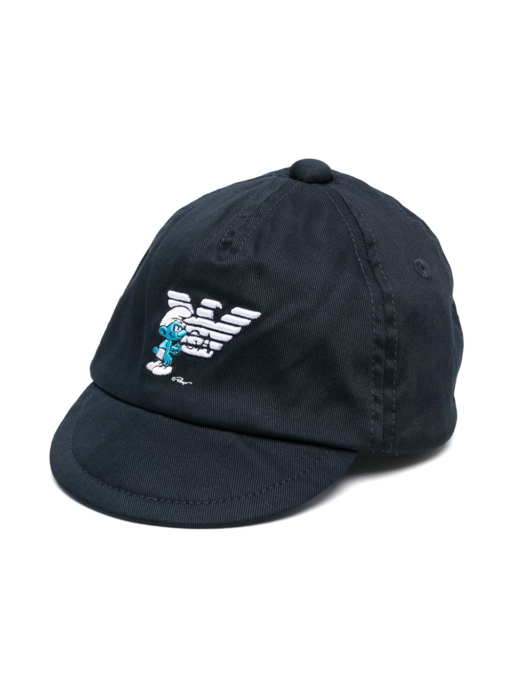 Emporio Armani Kids Baseballkappe mit Logo-Stickerei - Blau von Emporio Armani Kids