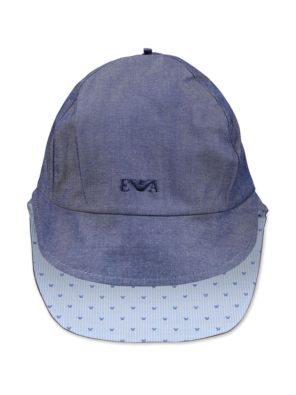 Emporio Armani Kids Mütze mit Logo-Stickerei - Blau von Emporio Armani Kids