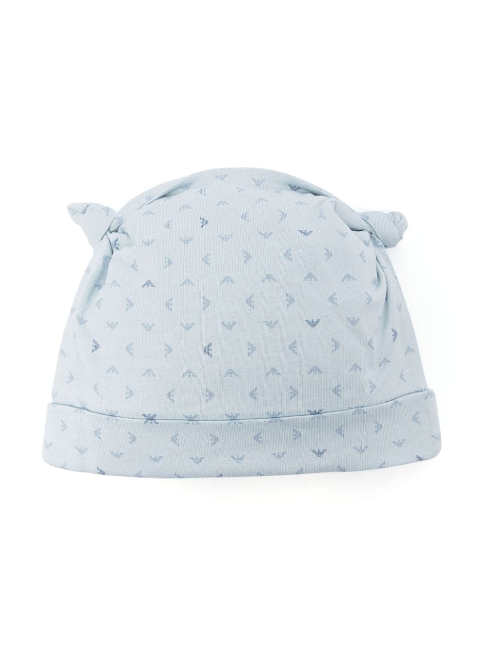 Emporio Armani Kids Beanie mit Logo-Print - Blau von Emporio Armani Kids