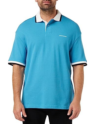 Armani Exchange Herren Embroidered Front Logo, Back 91 Short Sleeves Polo Shirt, Blau, XL EU von Armani Exchange