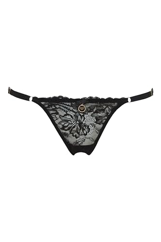 EMPORIO ARMANI Damen Eternal Lace T-Tanga, SCHWARZ, M von Emporio Armani