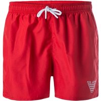 EMPORIO ARMANI Herren Badeshorts rot Mikrofaser unifarben von Emporio Armani