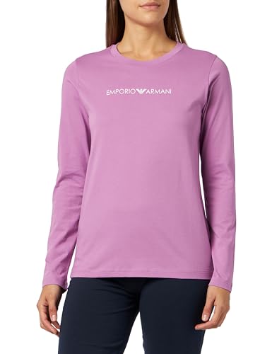 Emporio Armani Damen Emporio Armani Women's T-shirt Iconic Logoband T Shirt, Hortensia, S EU von Emporio Armani