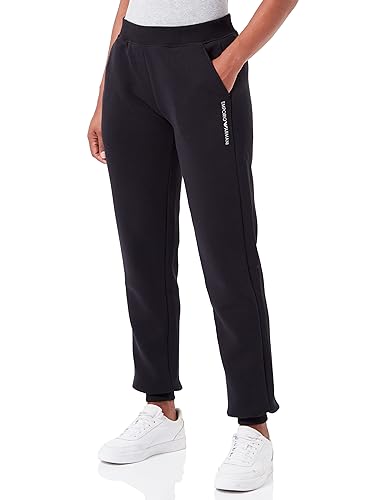 Emporio Armani Damen Emporio Armani Women's With Cuffs Iconic Terry Sweatpants, Schwarz, L EU von Emporio Armani