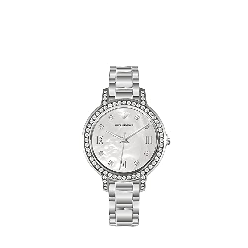 Emporio Armani Uhr für Damen , Dreizeigerwerk, 32mm na Edelstahlgehäuse mit einem Edelstahlarmband, AR11484 von Emporio Armani