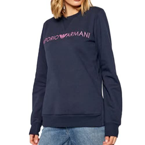 Emporio Armani Damen-Sweatshirt mit Logo Icon Eagle164262 Blau, blau, S von Emporio Armani