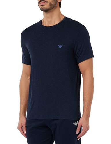 Emporio Armani Herren Emporio Armani Men's Crew Neck T-shirt Warm Viscose T Shirt, Marine, L EU von Emporio Armani