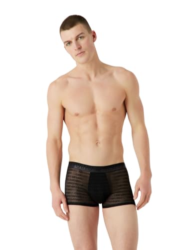Emporio Armani Herren Emporio Armani Men's Jacquard Logo Mesh Trunks, Schwarz, M EU Emporio Armani Herren Emporio Armani Men's Jacquard Logo Mesh Trunks, Schwarz, M EU von Emporio Armani