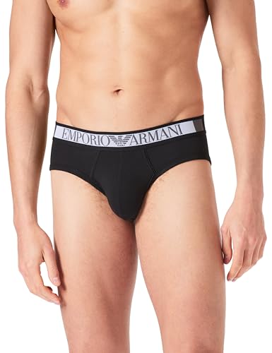 Emporio Armani Herren Logo Label Brief Slip, Nero, XL Emporio Armani Herren Logo Label Brief Slip, Nero, XL von Emporio Armani