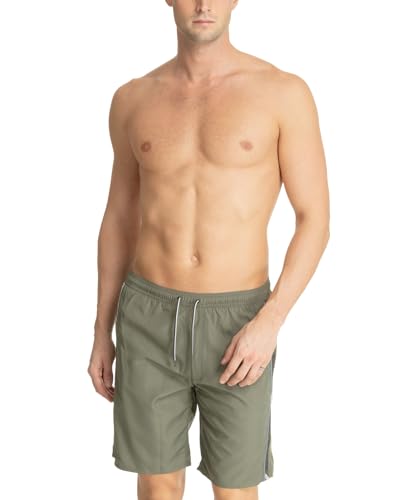 Emporio Armani Herren Logotape Swim Bermuda Boxer Beachwear, Military Green, 56 von Emporio Armani