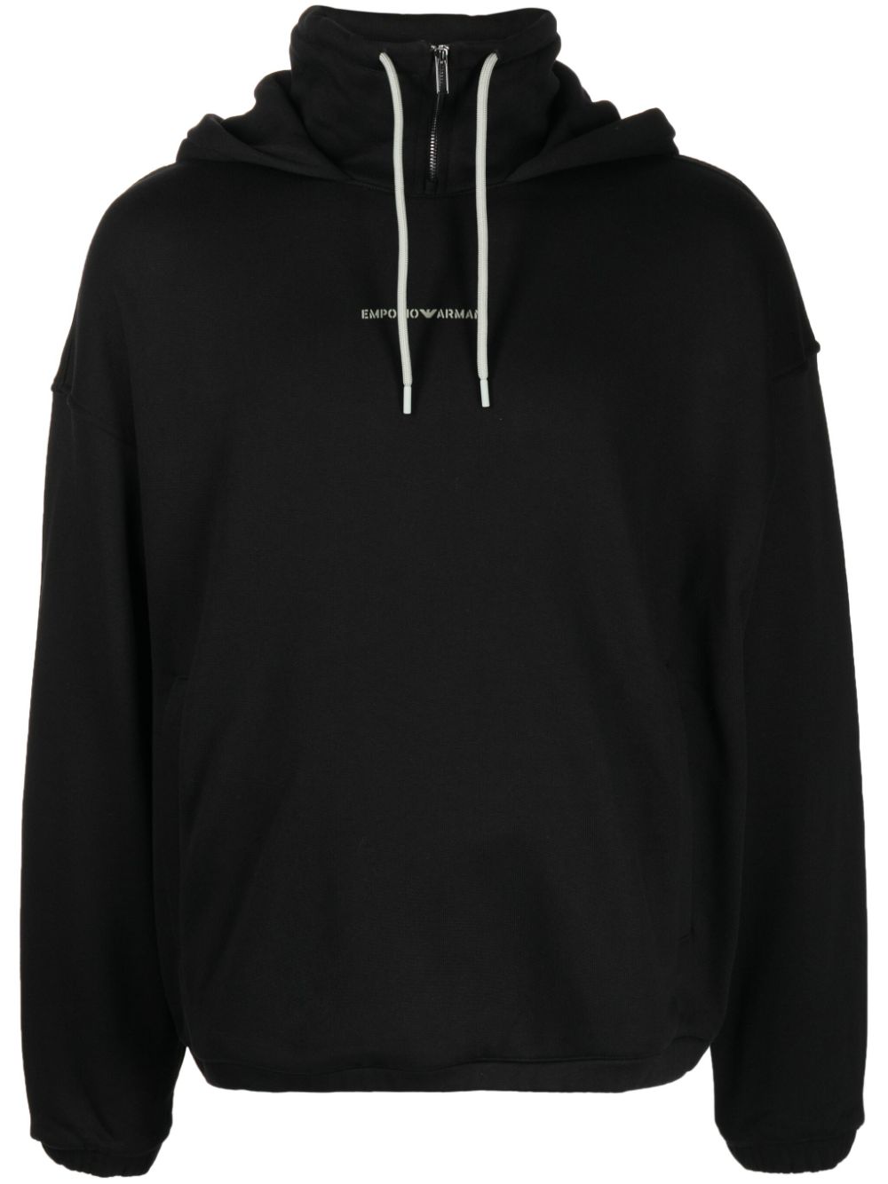 Emporio Armani Hoodie mit Logo-Print - Schwarz von Emporio Armani