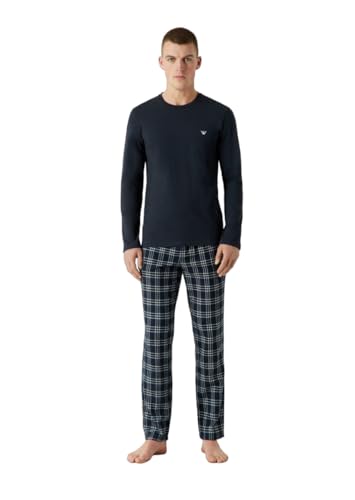 Emporio Armani Men's Yarn Dyed Woven Pajama Set, Marine/Cream Check, X-Large Emporio Armani Men's Yarn Dyed Woven Pajama Set, Marine/Cream Check, X-Large von Emporio Armani
