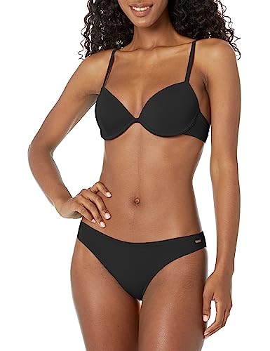 Emporio Armani Swimwear Damen Emporio Armani Women's Logo Lover Sculpture Brief Bikini Set, Schwarz, M EU von Emporio Armani