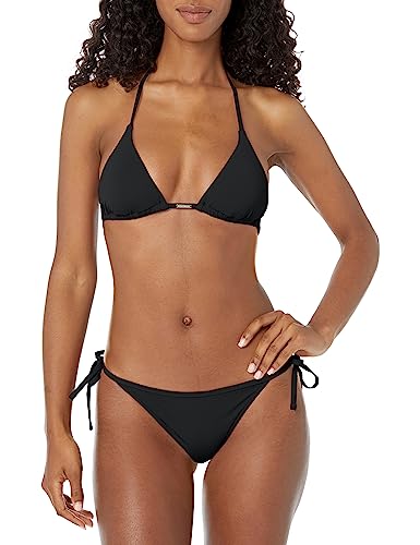 Emporio Armani Swimwear Damen Emporio Armani Women's Logo Lover String Brief Bikini Set, Schwarz, XL EU von Emporio Armani