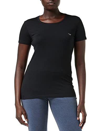 Emporio Armani Underwear Damen Iconic Cotton T-Shirt, Schwarz A, S von Emporio Armani