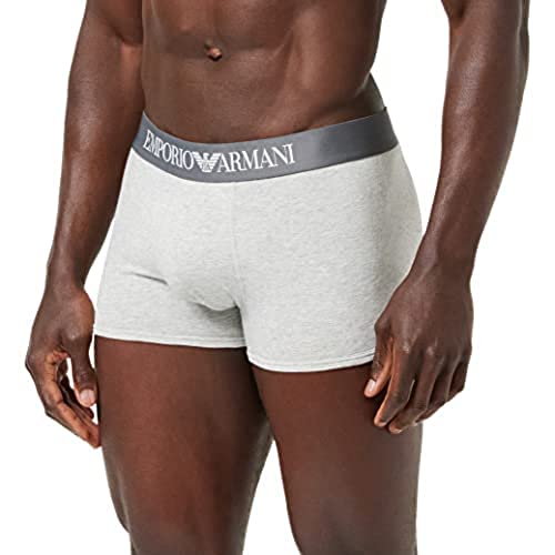 Emporio Armani Underwear Herren Trunk Iconic Logoband Retroshorts, Schwarz (NERO 00020), L von Emporio Armani
