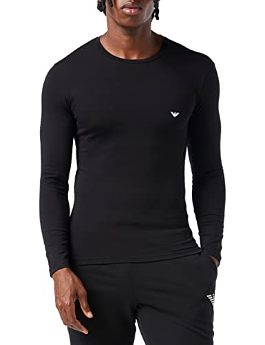 Emporio Armani Underwear Men's Basic-Stretch Cotton T-Shirt, Black, S von Emporio Armani