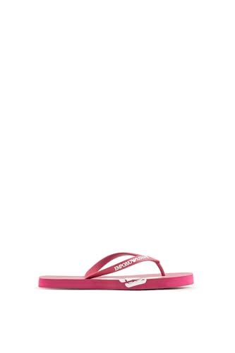 Emporio Armani Unisex Bold Eagle Logo Flops Flip-Flop, Cherry+White, 36 von Emporio Armani