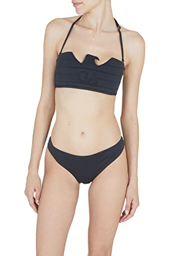 Emporio Armani Women's Laser Cut Eagle Band and Brazilian Bikini Set, Black, L von Emporio Armani