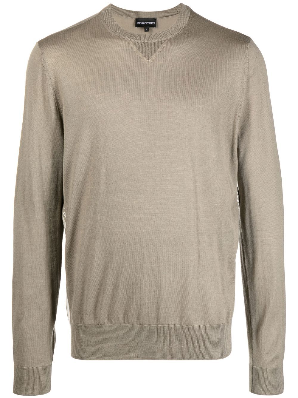 Emporio Armani Geripptes Sweatshirt - Braun von Emporio Armani