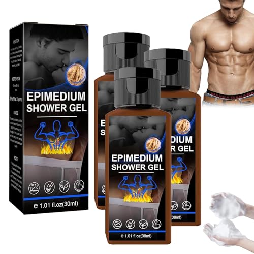 Seurico Epimedium Men's Shower Gel, Seurico Epimedium Brevicornum Men's Exclusive Shower Gel, Endurance And Strength Booster For Men, Refreshing Deep Cleaning, Enhances Durability (3pcs) von Endxedio