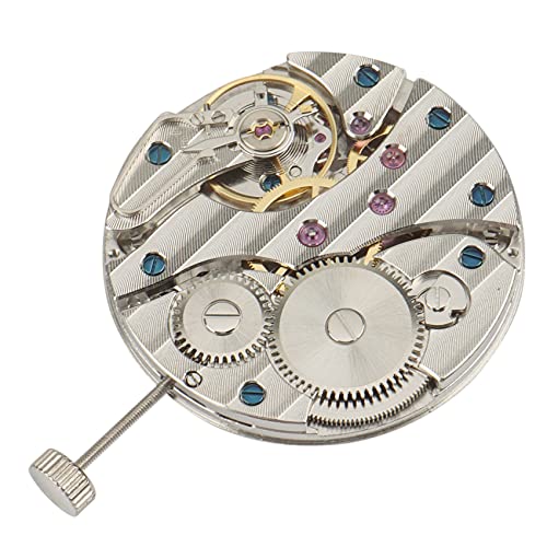 Energetic Mechanisches Uhrwerk, manuelles Aufziehen, 6497 St36 P29, Gehäuse aus Edelstahl, 44 mm, für Uhrwerk 6497, silber von Energetic