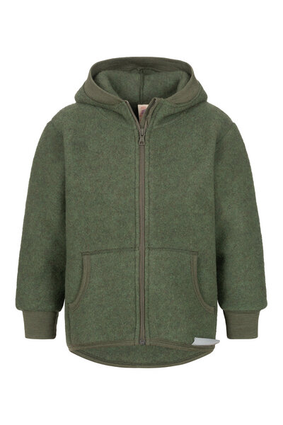 Engel natur Kinder Kapuzen-Jacke Schurwoll-Fleece kbT von Engel natur