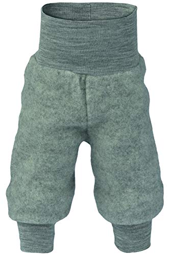 Baby Hose Fleece, 100% Schurwolle, Engel Natur mit Nabelbund, 62/68 cm, Hellgrau Melange Baby Hose Fleece, 100% Schurwolle, Engel Natur mit Nabelbund, 62/68 cm, Hellgrau Melange von Engel