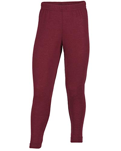 Engel Natur, Kinder Joggpants Feinripp, 70% Wolle (kbT), 30% Seide (116, Burgund) von Engel