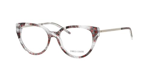 Enrico Coveri EC584 Damen-Brille, runder Rahmen, rot von Enrico Coveri