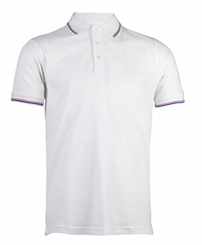 Enrico Coveri Poloshirt für Herren, kurze Ärmel, Baumwolle, Piqué, Poloshirt für Herren, C55 Weiß, XL von Enrico Coveri