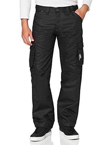 Enzo Herren Ez08 Blk Loose Fit Jeans, Schwarz (Black Black Coated), 30W / 30L von Enzo