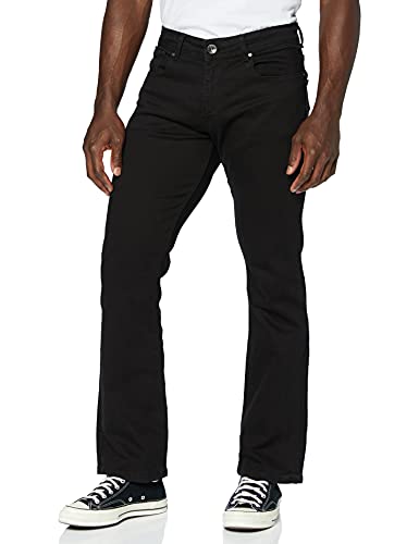 Enzo Herren Ez401 Bootcut Jeans, Schwarz (Black Blk), 32W / 34L von Enzo