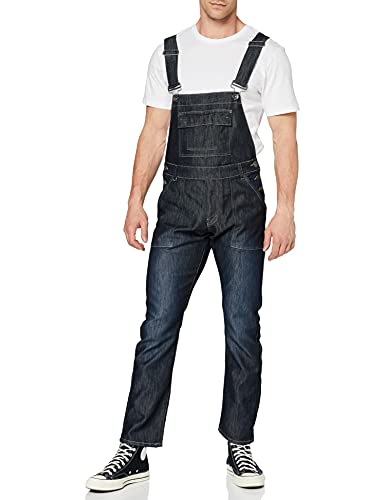 Enzo Herren Ezd390 Ven Denim Dungarees Overalls,Schwarz, 30 von Enzo