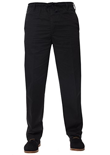 Enzo Herren KZ112 Hose, Schwarz (Schwarz Schwarz), 40W / 31L von Enzo