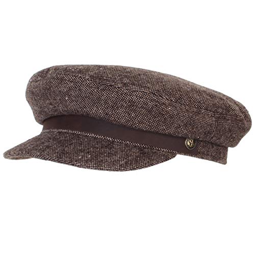 Epic Militaria Mariner's Fiddler Cap/Flat Cap Gr. Medium, braun von Epic Militaria