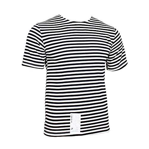 Russische Marine T-Shirt - Schwarz-Streifen (Small, Black and White Horizontal Striped) von Epic Militaria