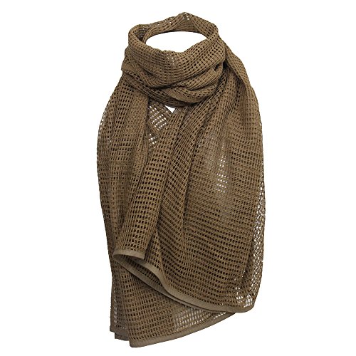 Taktischer Militär-Netzschal im Armee-Stil, Scrim Netting Patrol Head Wrap Gr. One size, Dark Coyote von Epic Militaria