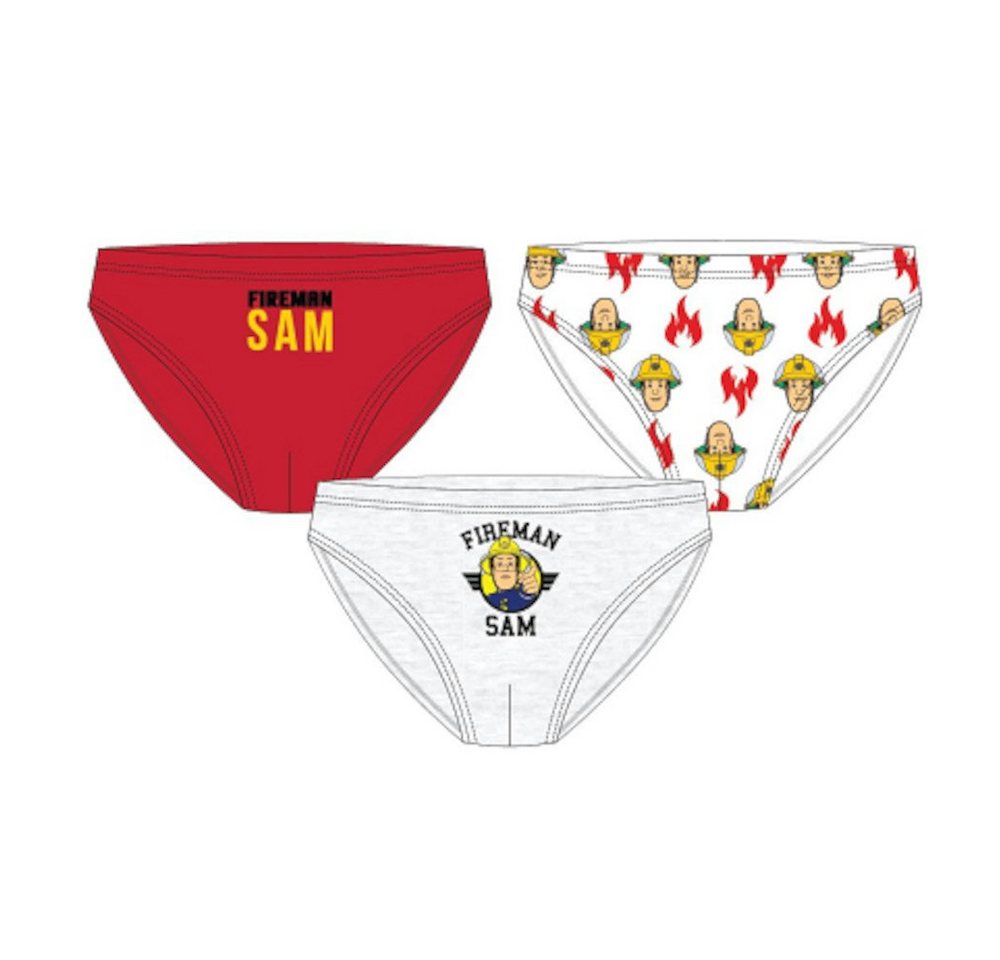 Feuerwehrmann Sam Slip 3er Pack Feuerwehrmann SAM Slip für Jungen (Packung, 3-St) von Feuerwehrmann Sam