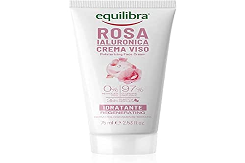 Equilibra Gesichtscreme mit Rose, feuchtigkeitsspendende Gesichtscreme mit Damaszener-Rosen-Extrakt und Hyaluronsäure, feuchtigkeitsspendend, schnell einziehend, fettet nicht, 75 ml Equilibra Gesichtscreme mit Rose, feuchtigkeitsspendende Gesichtscreme mit Damaszener-Rosen-Extrakt und Hyaluronsäure, feuchtigkeitsspendend, schnell einziehend, fettet nicht, 75 ml von Equilibra