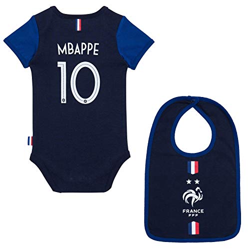 Equipe de France de Football Body + Lätzchen Kylian Mbappe, offizielle Kollektion, 6 Monate von Equipe de France de Football