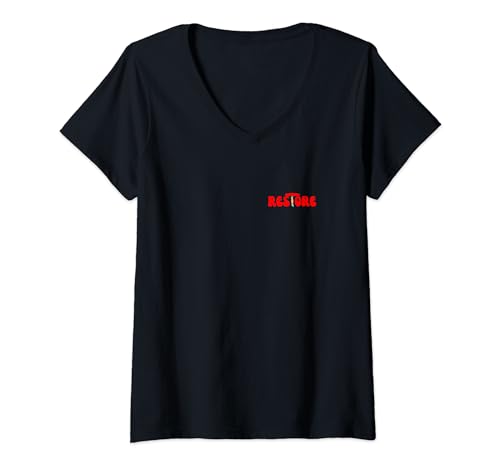 Damen Wiedereinkaufen T-Shirt mit V-Ausschnitt von Eric Creations