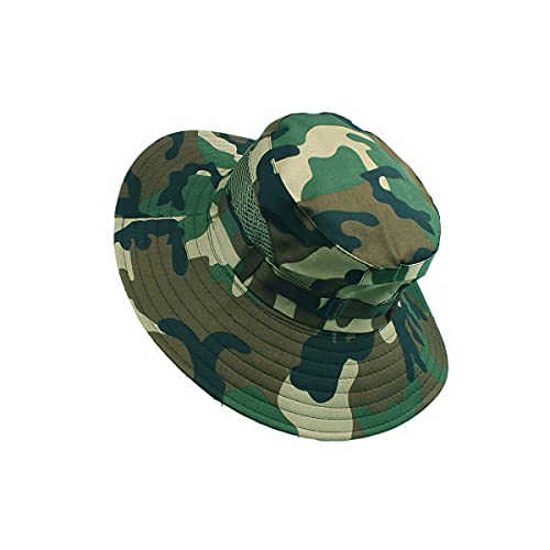 Kinder Camouflage mesh Boonie hut Camo Angeln Boonie Hut Baby Eimer Hut Jagd Hüte für Kinder und Erwachsene (coffee,One size) von Erichman