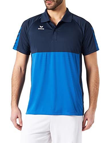 Erima Herren Six Wings Sport Polohemd, new royal/new navy, M von Erima