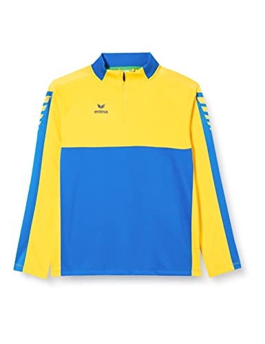 Erima Kinder Six Wings Trainings Top, new royal/gelb, 140 von Erima