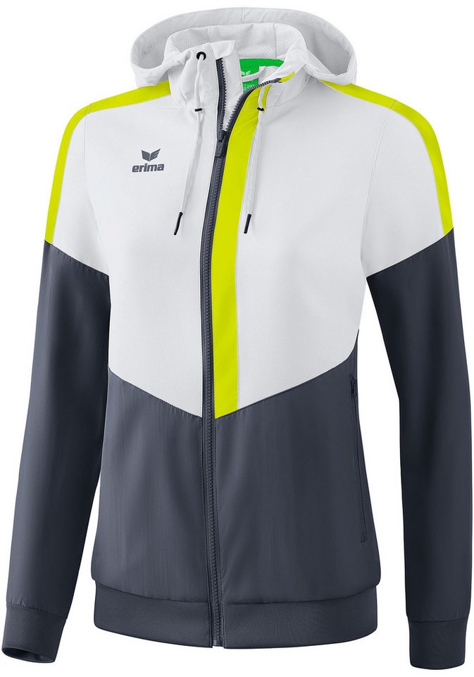 Erima Präsentationsanzug Damen Squad Tracktop Jacke mit Kapuze von Erima