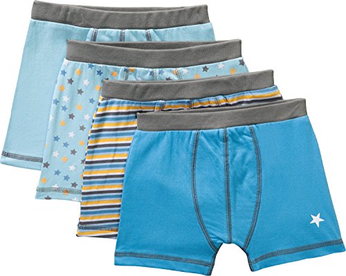 Erwin Müller Jungen-Pants 4er-Pack blau/gelb Größe 122/128 von Erwin Müller