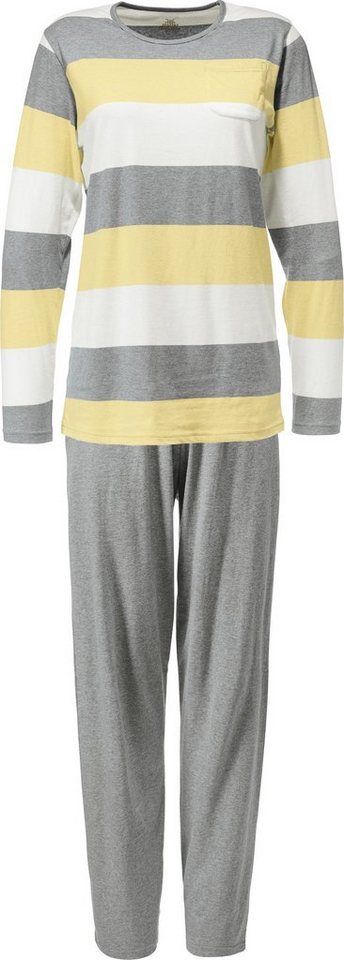 Erwin Müller Pyjama Damen-Schlafanzug Single-Jersey Streifen von Erwin Müller