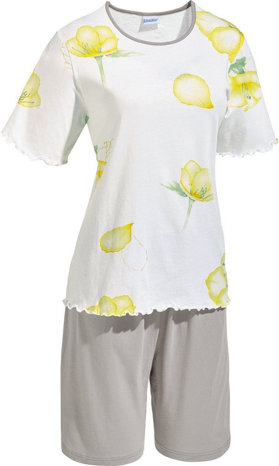 Erwin Müller Pyjama Damen-Shorty Single-Jersey Blumen von Erwin Müller