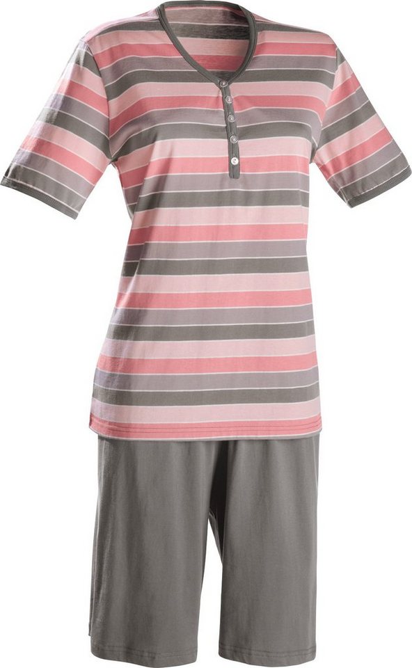 Erwin Müller Pyjama Damen-Shorty Single-Jersey Streifen von Erwin Müller